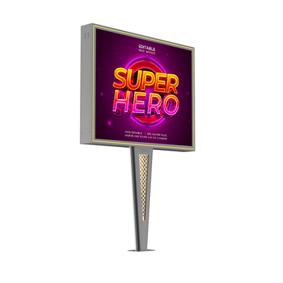 Design personalizado de alta qualidade IP65 impermeável p6 8000nits de aço tela publicitária digital LED outdoor outdoor
