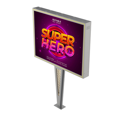 Design personalizado de alta qualidade IP65 impermeável p6 8000nits de aço tela publicitária digital LED outdoor outdoor