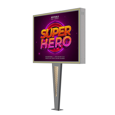 Design personalizado de alta qualidade IP65 impermeável p6 8000nits de aço tela publicitária digital LED outdoor outdoor