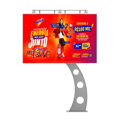 Fácil instalação IP65 impermeável p6 8000nits de aço publicidade tela digital led vídeo parede