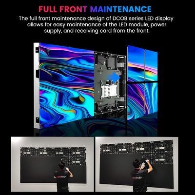 Ultra High Definition 600x337.5mm Micro COB LED Screen - P0.78 a P1.5625 Pixel Pitch para estúdios de transmissão e eventos corporativos