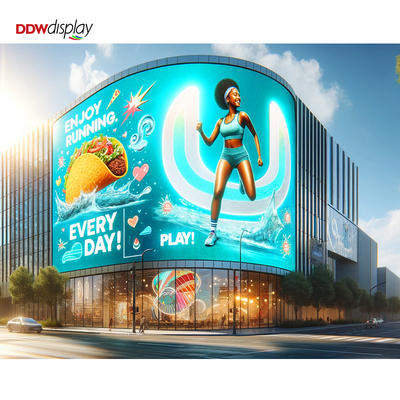 IP68 Ecrã LED à prova d'água de alta luminosidade 960x960mm P5 P6.67 P8 P10, 8000-10000nits para publicidade ao ar livre